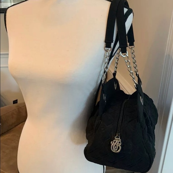 VERA BRADLEY Quilted Chain Link Satchel Handbag - Picture 2 of 6